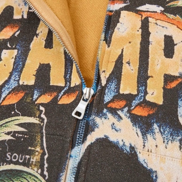 Campus Goods Peacekeeper Zip Up Hoodie (Orange) CG-H25-042