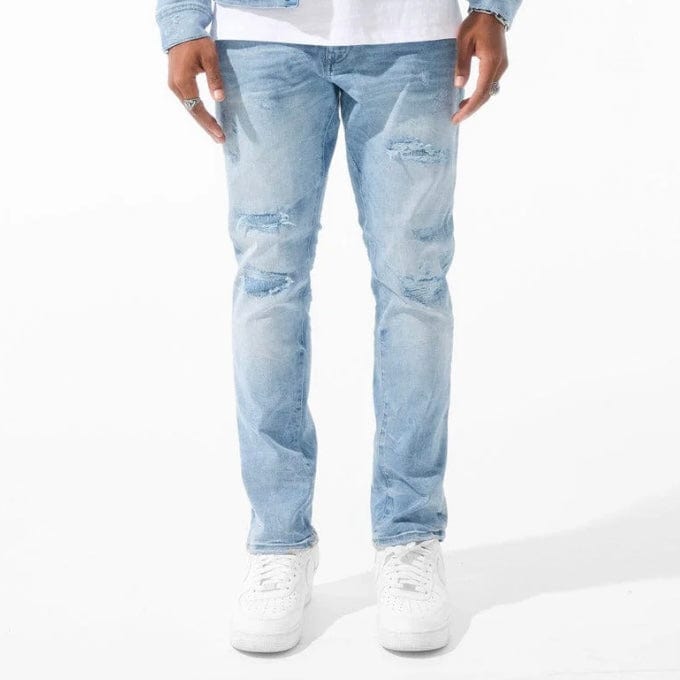 Jordan Craig Collins Meadowlands Ripped Azure Denim (Lightning Blue) JC1220R