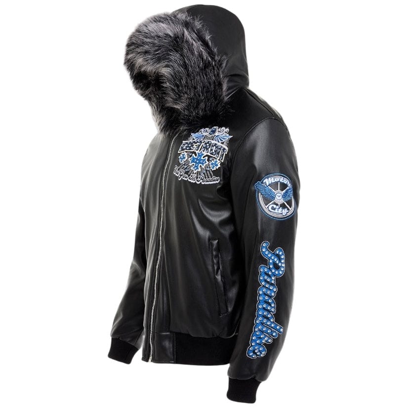 See You In Paradise Motor City Hooded Bomber Jacket (Black) 91746