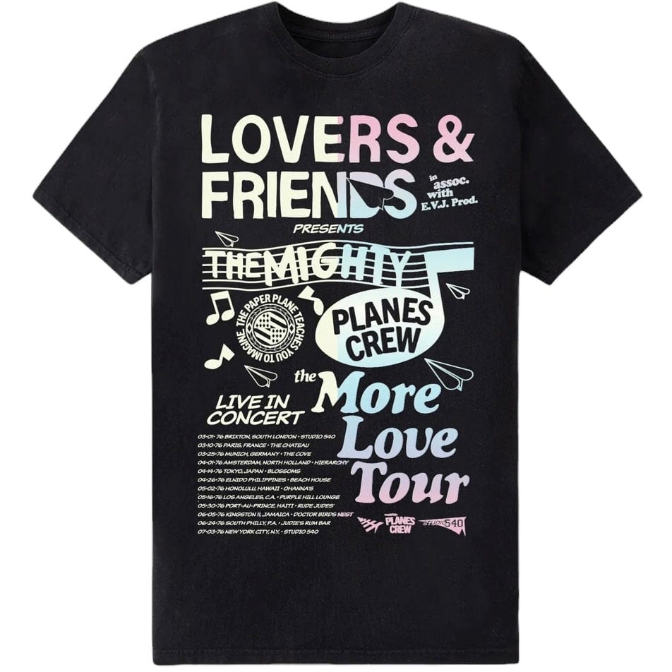 Paper Planes More Love Tee (Black) 200212