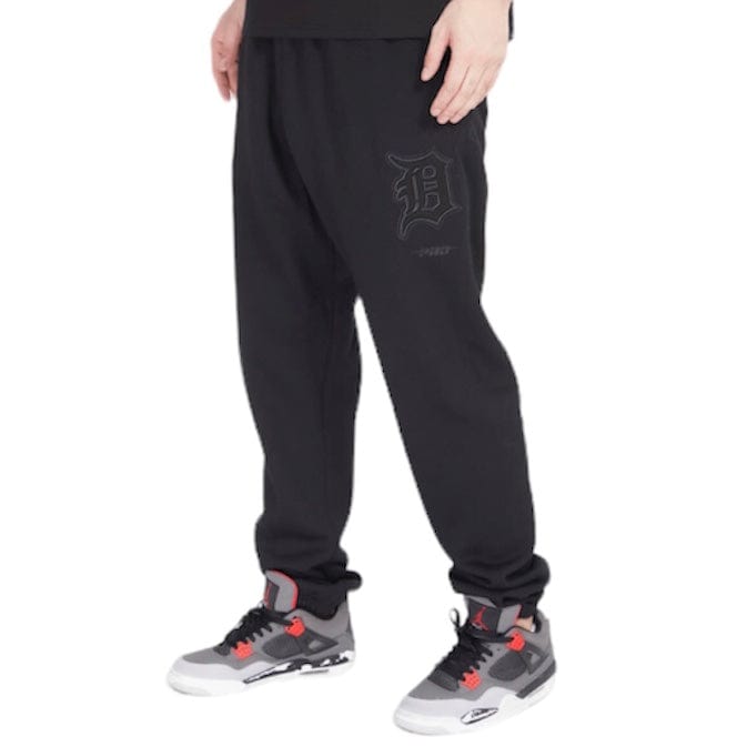 Pro Standard Detroit Tigers Neutral Relaxed Fleece Sweatpants (Black)