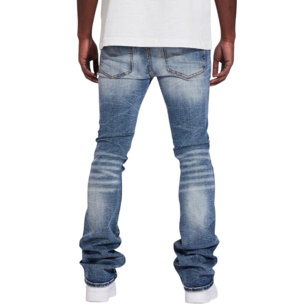 Crysp Arch Flare Denim Jean (Acid Wash) CRYSUM25-109