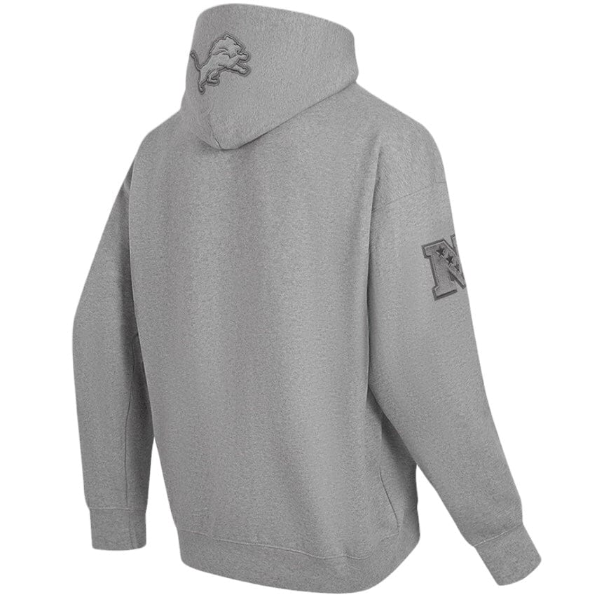 Pro Standard Detroit Lions Drop Shoulder Flc PO Hoodie (Dark Heather Grey)