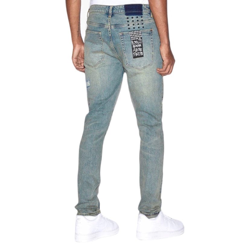 Ksubi Van Winkle Throw Bak Trash Denim Jean (Indigo Denim) MPS24DJ013