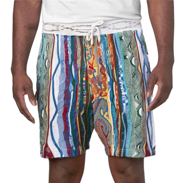 Coogi Patched Classic Knit Short (White) CG-KB-014