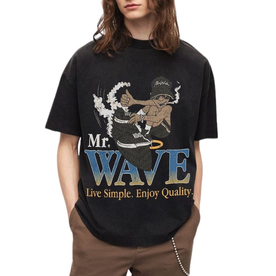 Mr.Wave Wave Surfur Tee (Black)