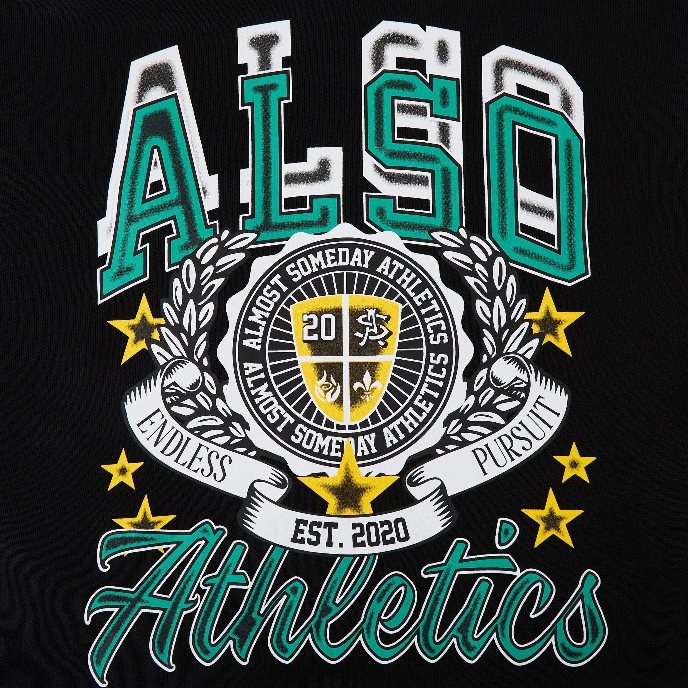 Almost Someday Also Athletics Hoodie (Black) AS-H011