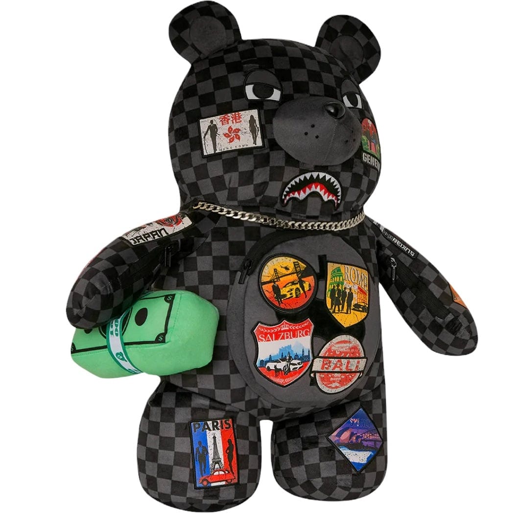 Sprayground Global Mogul Unlimited Miles Moneybear Teddybear Backpack