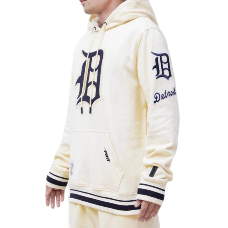 Detroit Tigers Retro Classic Flc Po Hoodie (EGGSHELL/MIDNIGHT NAVY