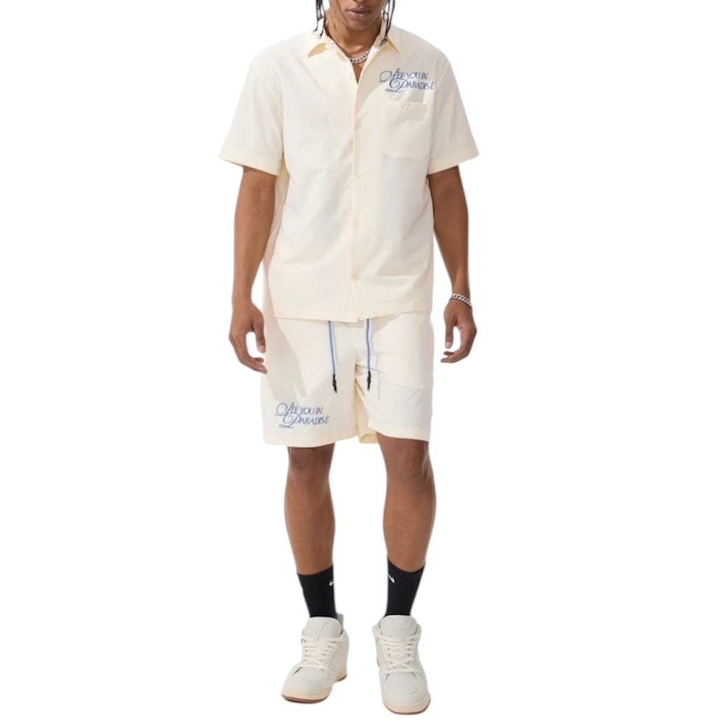 Jordan Craig Oakland Mechanic Short & Shirt Set (Cream) 2061-2061S