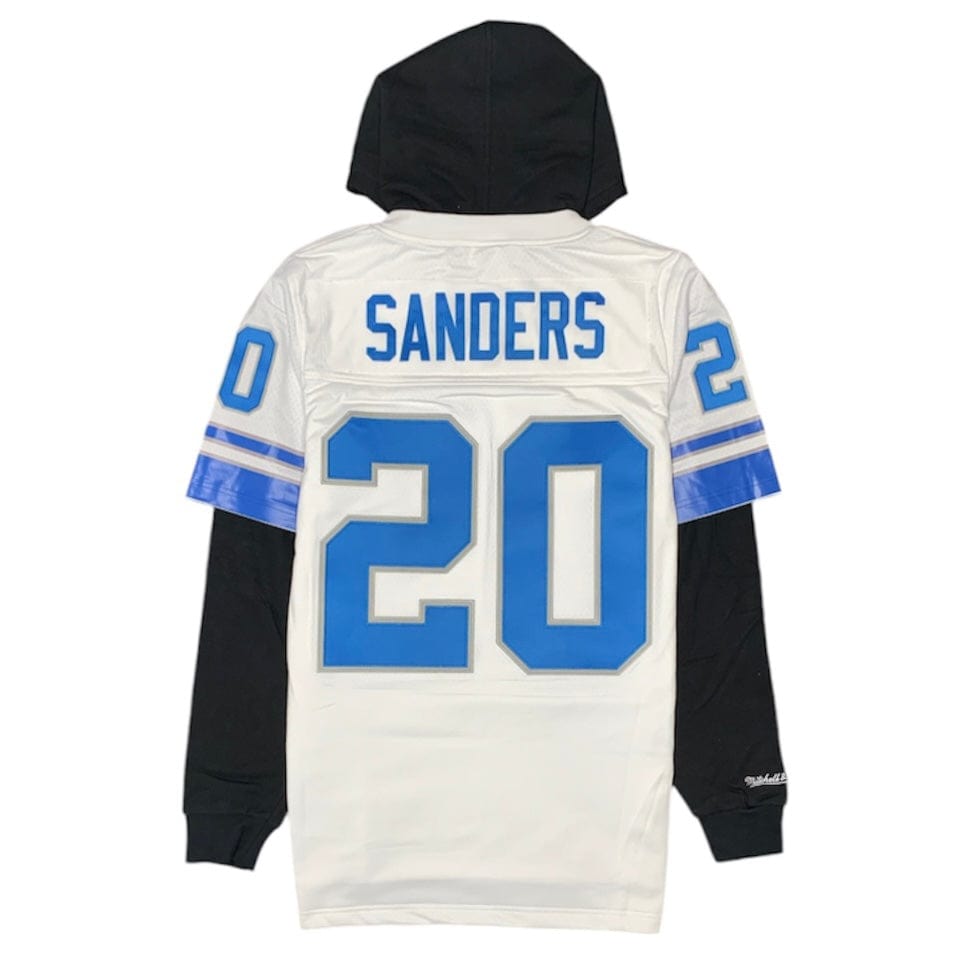 Mitchell & Ness NFL Detroit Lions Hooded Jersey (White/Black)