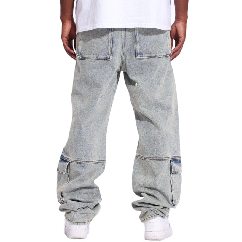 Crysp Freddie Cargo Denim (Light Bleach) CRYSP25-107