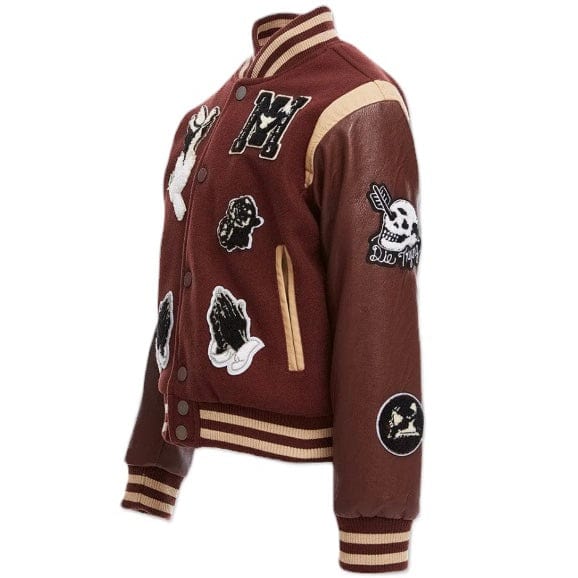 Kids Jordan Craig Fallen Angels Varsity Jacket (Chocolate) 91647K