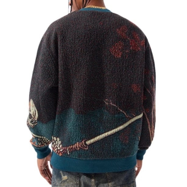 Jordan Craig Silk Road Crewneck Sweater (Skulletal) 3974