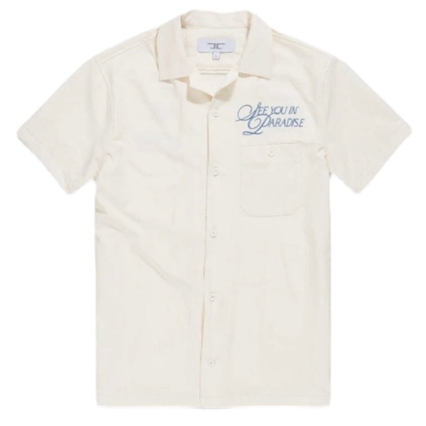 Jordan Craig Oakland Mechanic Short & Shirt Set (Cream) 2061-2061S