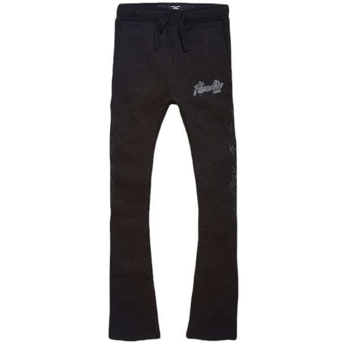 Kids Jordan Craig Paradise Tour Stacked Sweatpants (Noir) 8241LK