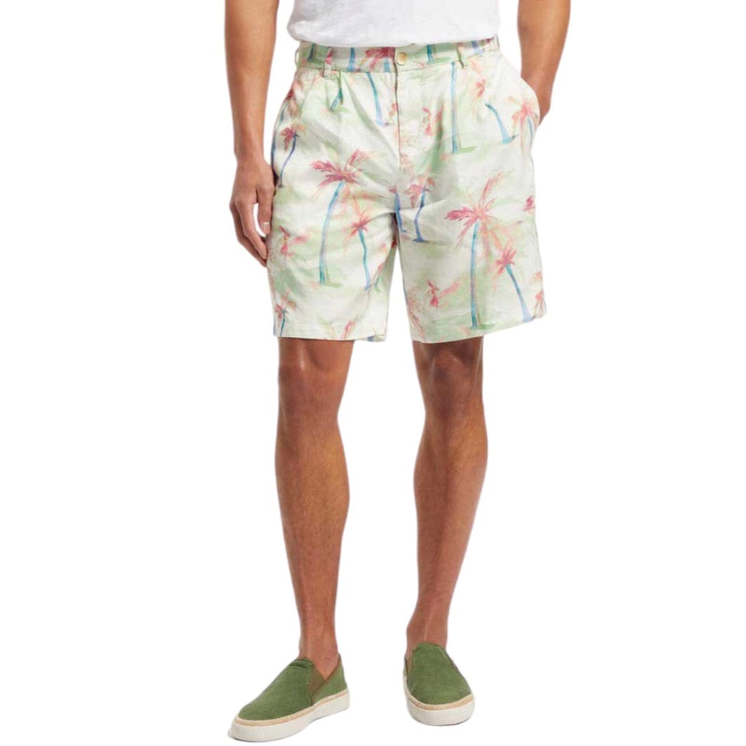 Scotch & Soda Printed Pleated Bermuda Shorts (Palmtree Hawaii Aop) 175784