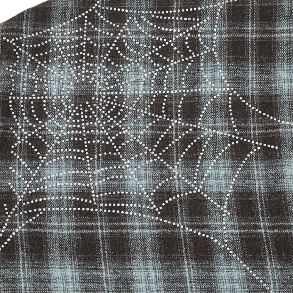 Campus Goods Broken Web Flannel Jacket (Blue) CG-H25-038