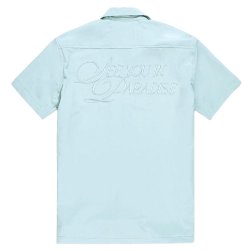 Jordan Craig Oakland Mechanic Short & Shirt Set (Sky Blue) 2061-2061S