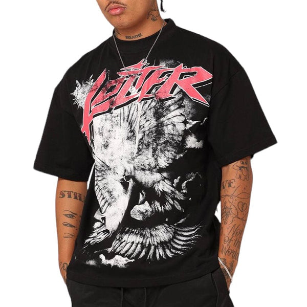 Loiter Dove Vintage Tee (Black)