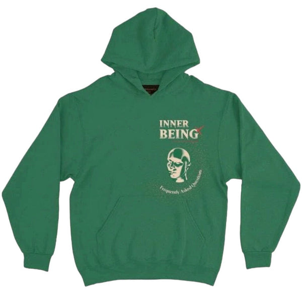 Frequently Asked Questions Inner Being Hoodie (Kelly Green) 23-399HD
