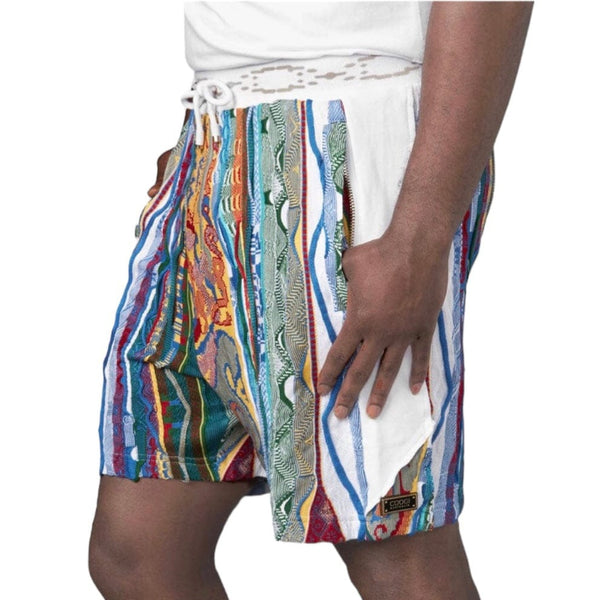 Coogi Patched Classic Knit Short (White) CG-KB-014