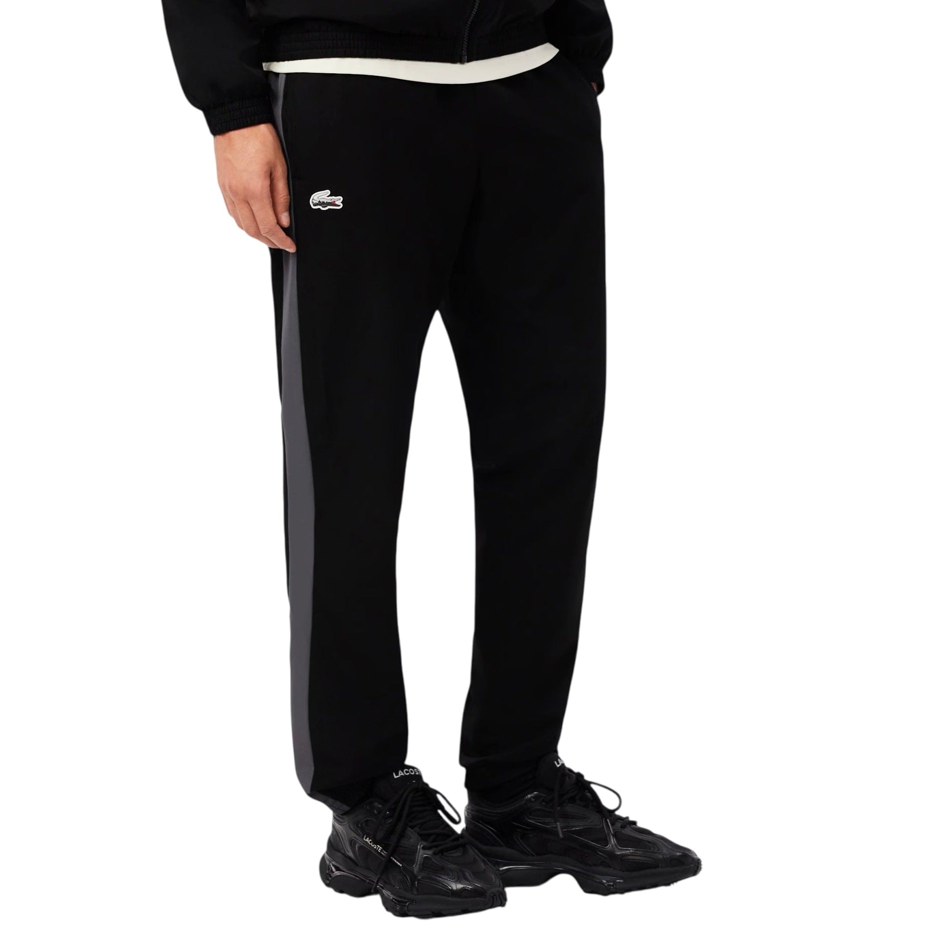 Lacoste Sport Landscape Crocodile Tracksuit (Black/White/Blue) WH6305-51