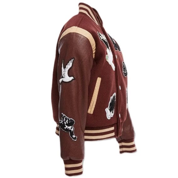 Boys Jordan Craig Fallen Angels Varsity Jacket (Chocolate) 91647B