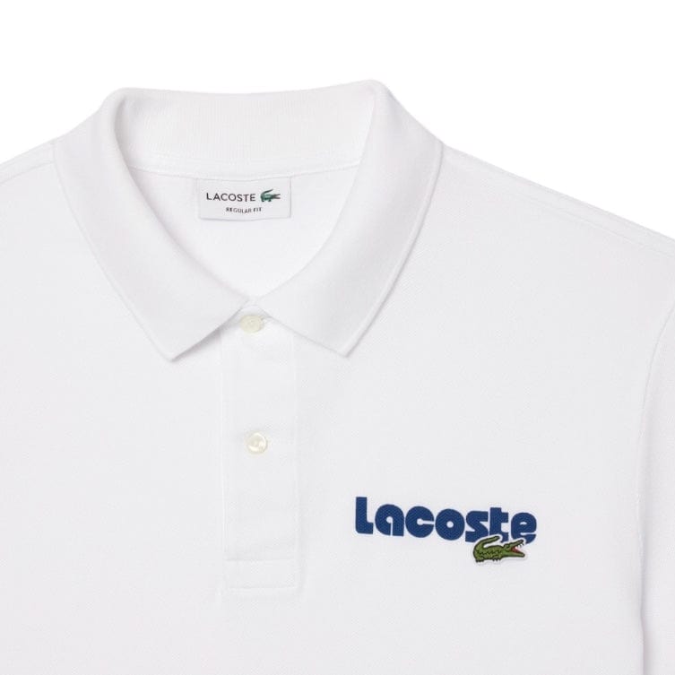 Lacoste Washed Effect Cotton Pique Polo (White) PH7426-51