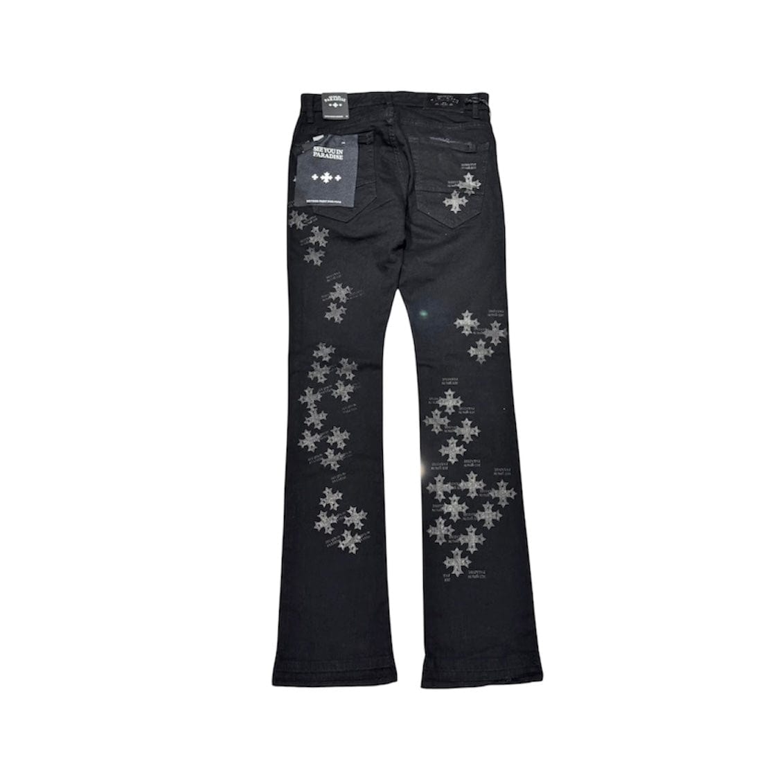 Boys See You In Paradise Stamp Stacked Denim (Black) JTF2293B