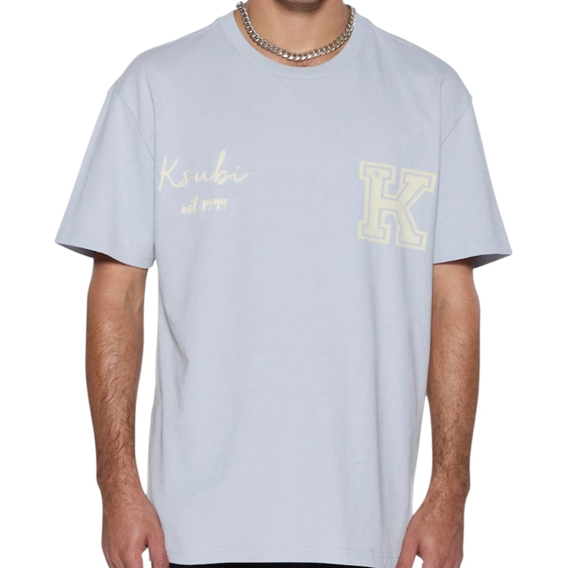 Ksubi Salud Biggie SS Tee (Blue Mist) MPF25TE018