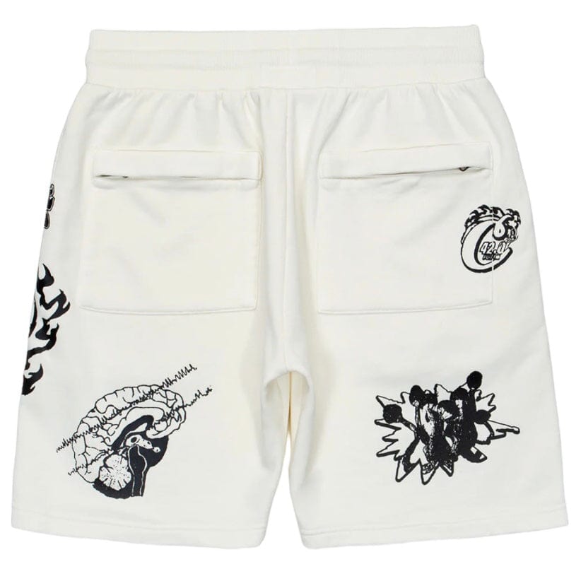 Cookies Slow Burn Pigment Fleece Shorts (Off White) CM241BKS11