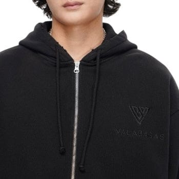 Valabasas Mr. Fleece Zip Up Hoodie (Black) VLBS-VJK1-1060