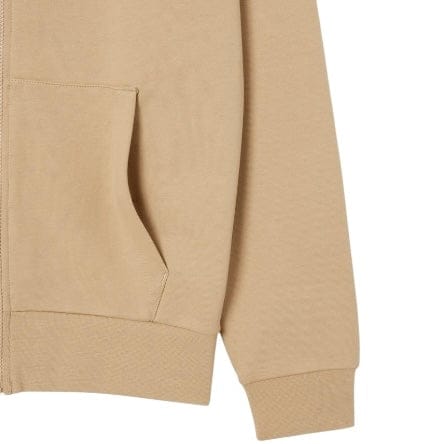 Lacoste Classic Fit Zip-Up Fleece Sweatshirt (Beige) SH9809-51