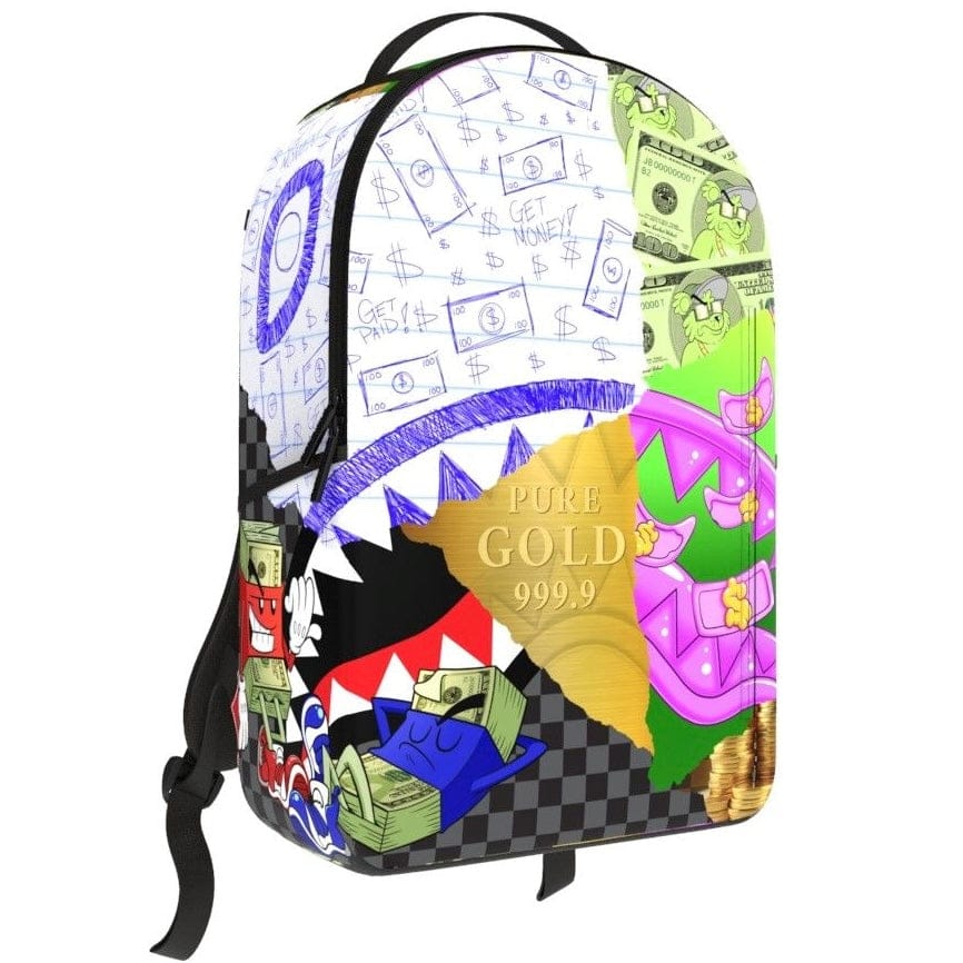 Sprayground Mean Money Collage Backpack