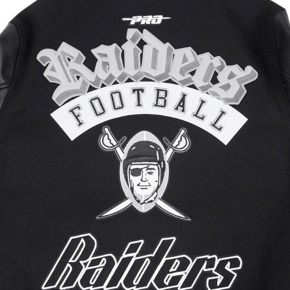 Pro Standard NFL Las Vegas Raiders Best Of Men's Varsity Jacket (Black/Gray)