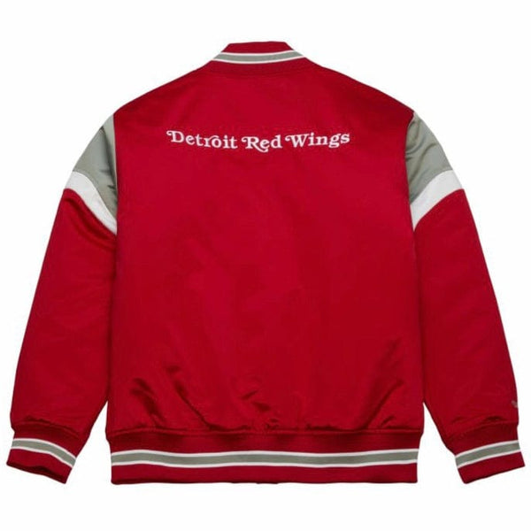 Mitchell & Ness NHL Detroit Red Wings Heavyweight Satin Jacket (Scarlet)