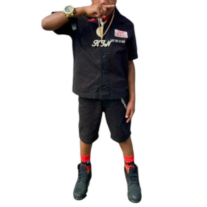 Boys Jordan Craig Re-Up Mechanic Set (Black)