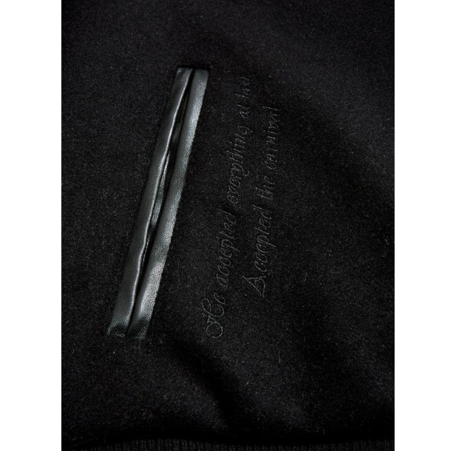 See You In Paradise Smoke & Mirrors Varsity Jacket (Noir) 91667