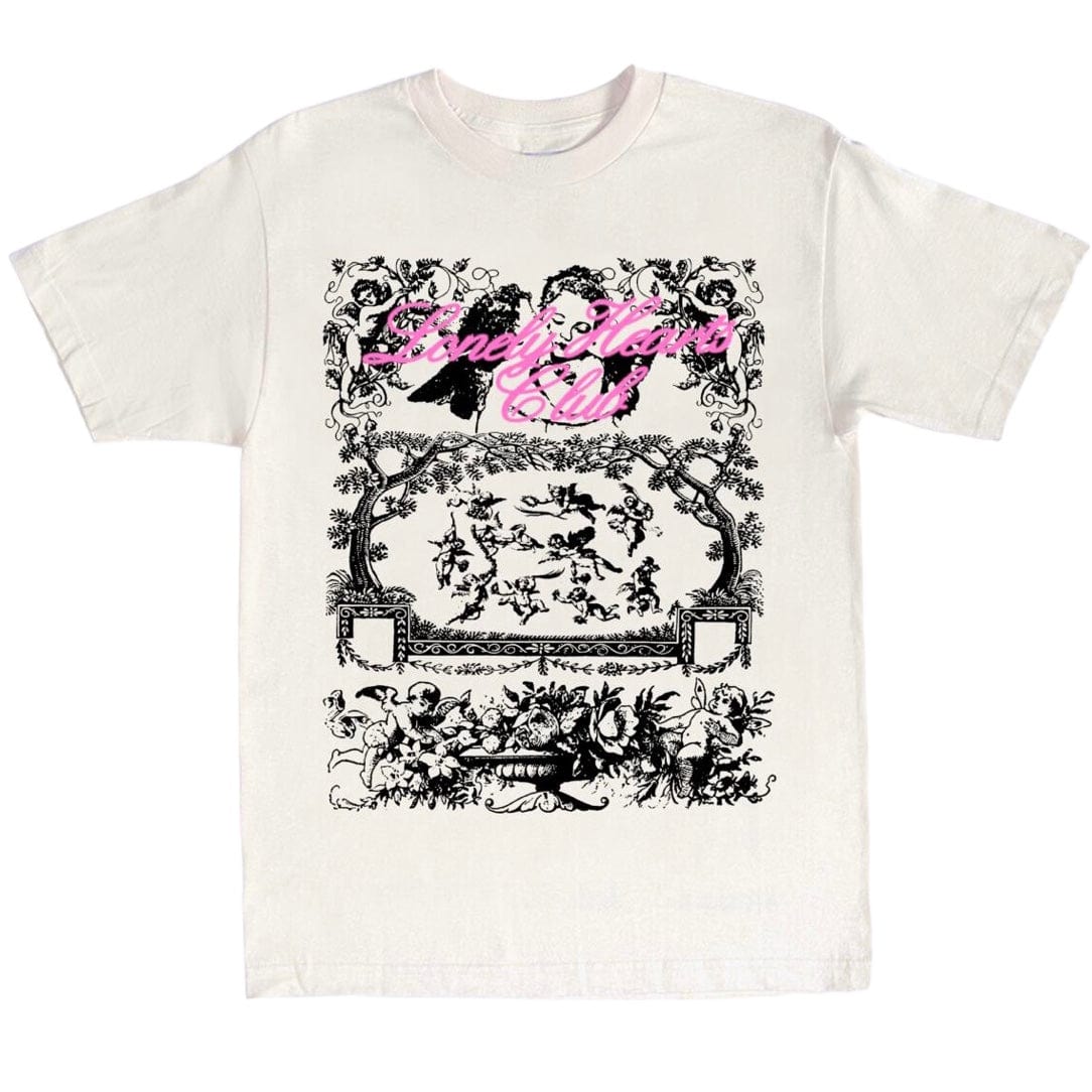 Lonely Hearts Club Heaven Awaits Me T Shirt (Bone) SST0126