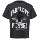 Homme Femme Purebred Tee (Charcoal/Pink) SPRING23139-2