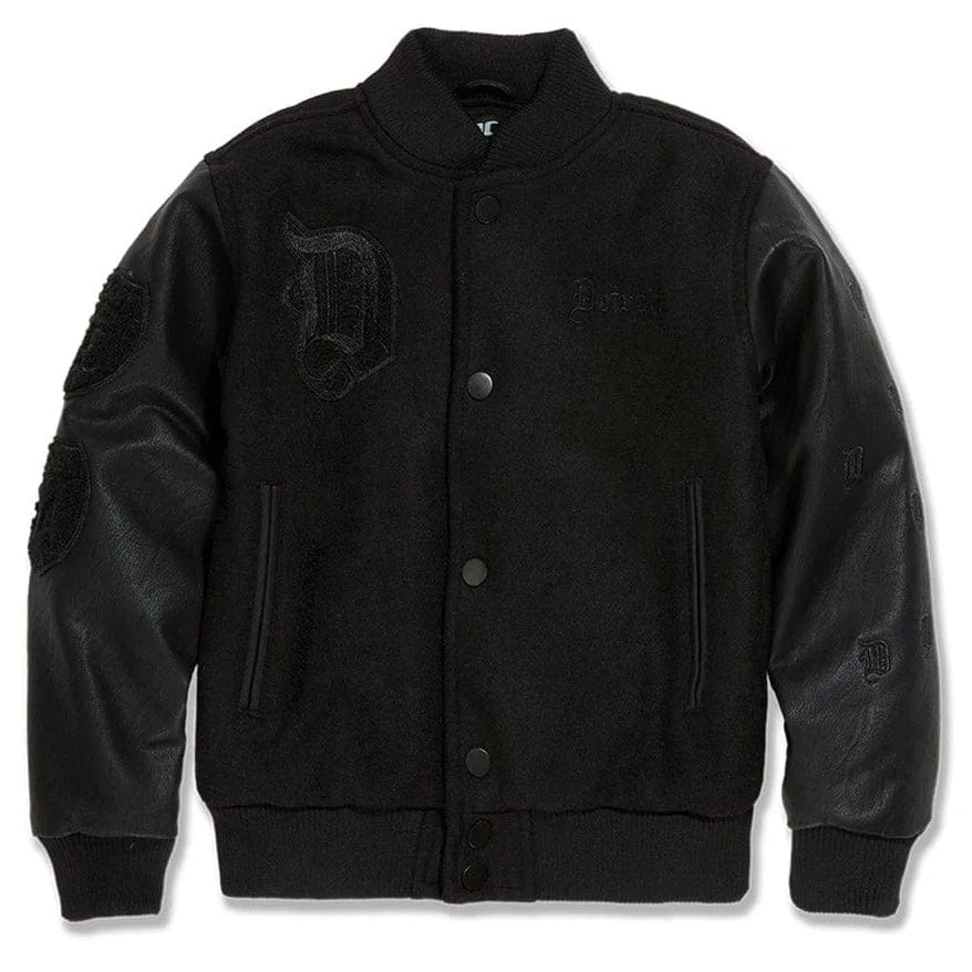 Kids Jordan Craig 313 Varsity Jacket (Blackout) 91655K