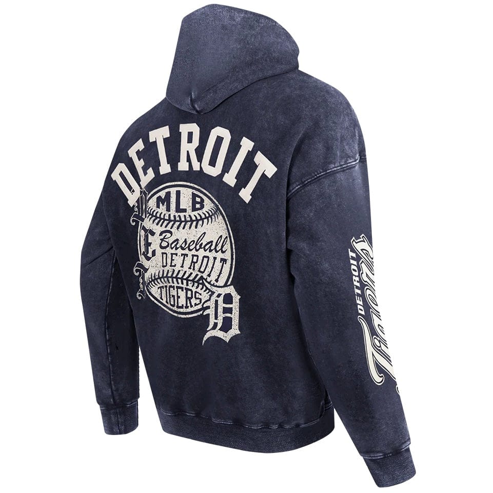 Pro Standard Detroit Tigers Street Team Pullover Hoodie (Washed Midnight Navy)
