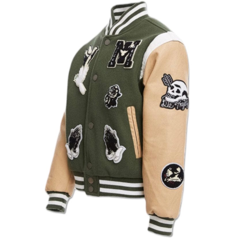 Kids Jordan Craig Fallen Angels Varsity Jacket (Pine) 91647K