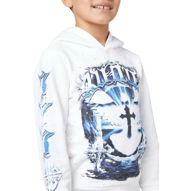 Boys Guapi Heavens Vault Kids Hoodie V1 (White)