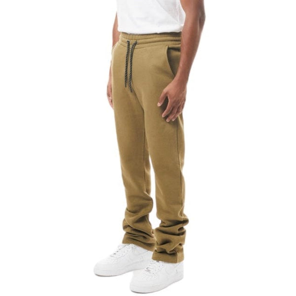 M. Society Stacked Fleece Sweatpants (Olive) MS-23708
