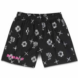 Purple Brand Type Monogram All Around Shorts (Aop) P504-PBTM224