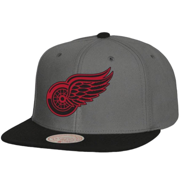 Mitchell & Ness Nhl Detroit Red Wings Storm Front Snapback (Grey)