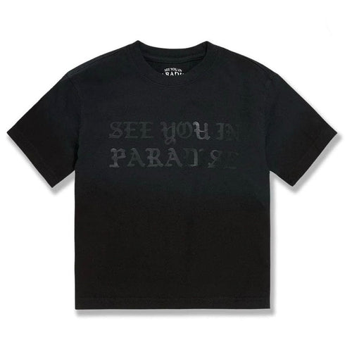Kids See You In Paradise Cropped Tee (Black Shadow) 9120AK