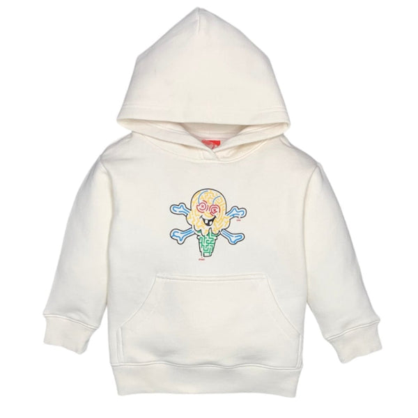 Kids Ice Cream Mazed and Confused Hoodie (Whisper White) 433-8301